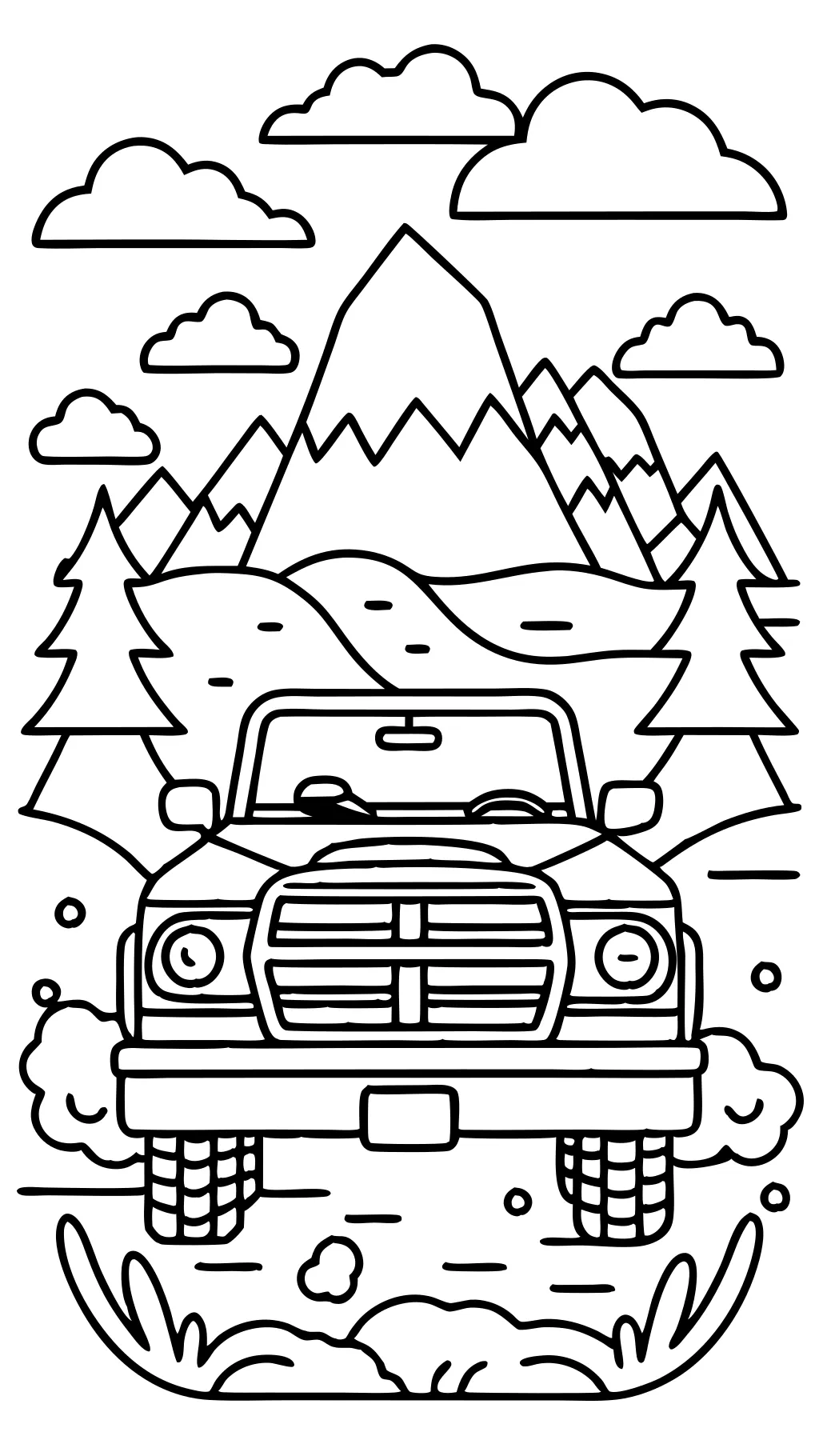 ram truck coloring pages